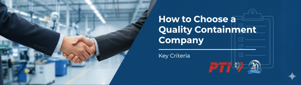 How to Choose a Quality Containment Company | Key Criteria