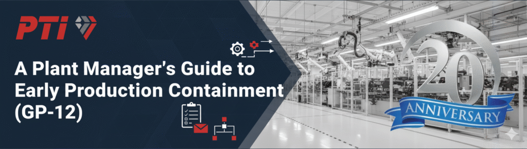 Early Production Containment (GP-12): A Guide for Tier 1 Suppliers